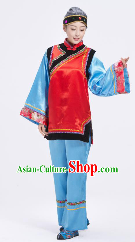 Chinese Lantern Festival Yangko Performance Outfits Folk Dance Costumes Ancient Landlord Shiva Clothing