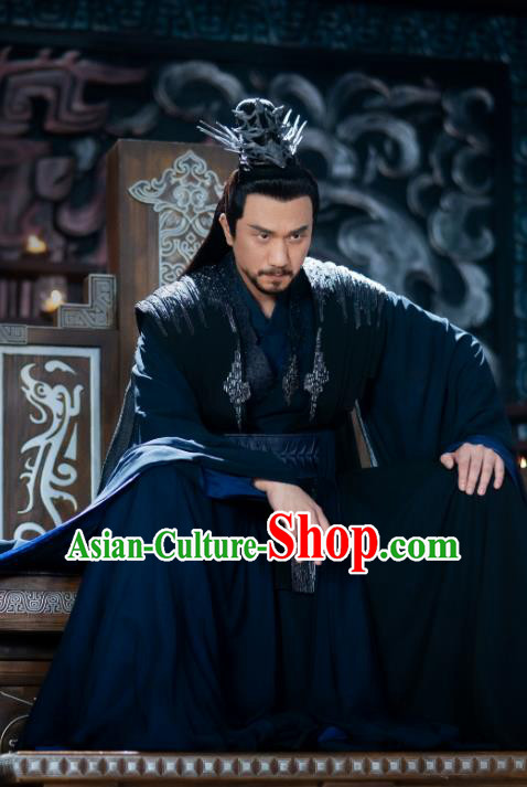 Chinese Xianxia Series Drama Swordsman Garments Romance TV Ancient Love Poetry Sen Jian Costumes Ancient Demon King Clothing