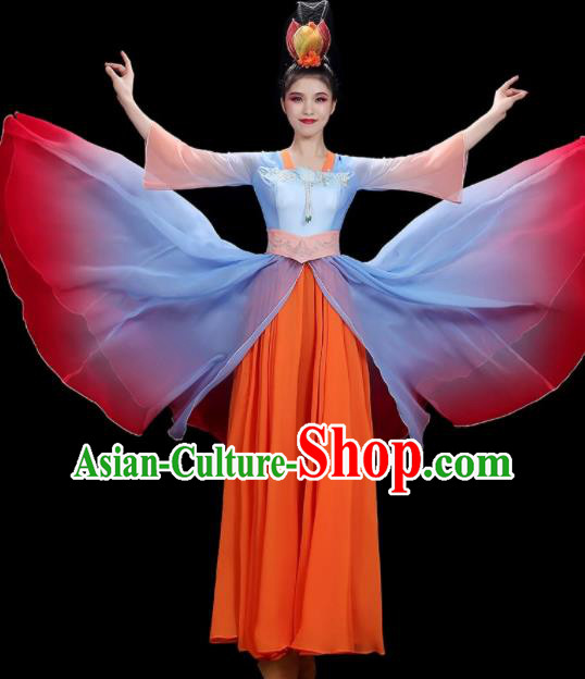 China Stage Performance Garments Classical Dance Clothing Fan Dance Dress Beauty Dance Costume