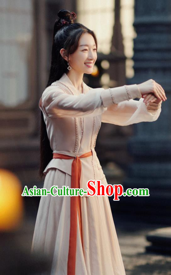Chinese Xianxia Series Drama Female Immortal Dress Garments TV Ancient Love Poetry Hou Chi Costumes Ancient Swordswoman Clothing