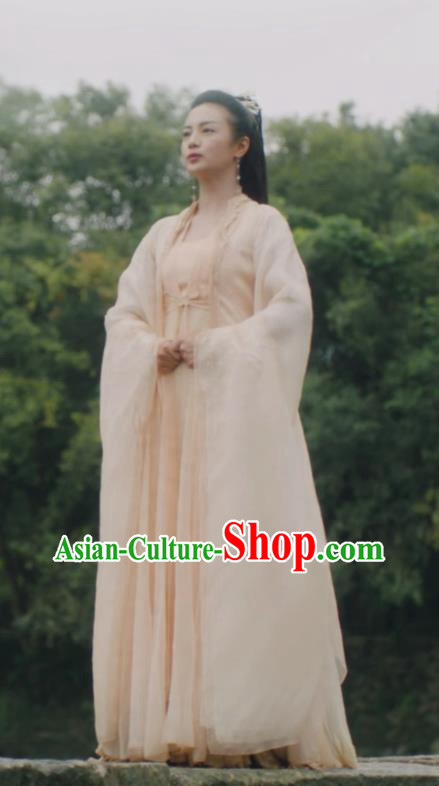 Chinese Queen Clothing TV Series Ancient Love Poetry Bai Feng Ran Dress Ancient Goddess Garment Costume