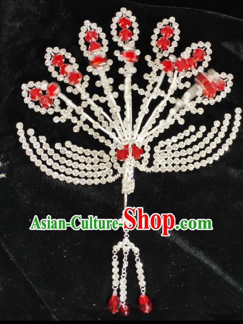 Chinese Beijing Opera Actress Headpiece Ancient Empress Phoenix Hair Pin Peking Opera Hua Tan Hair Jewelry