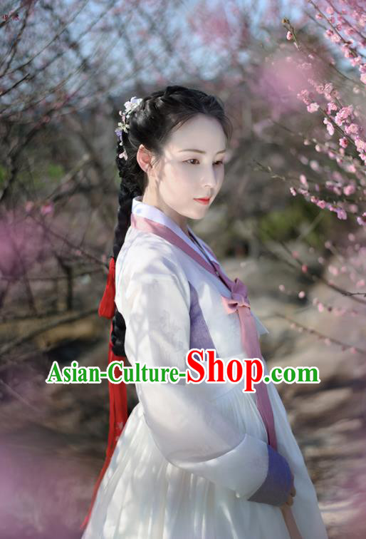Korean Traditional Garment Ancient Women Hanbok Drama Dress of Korea