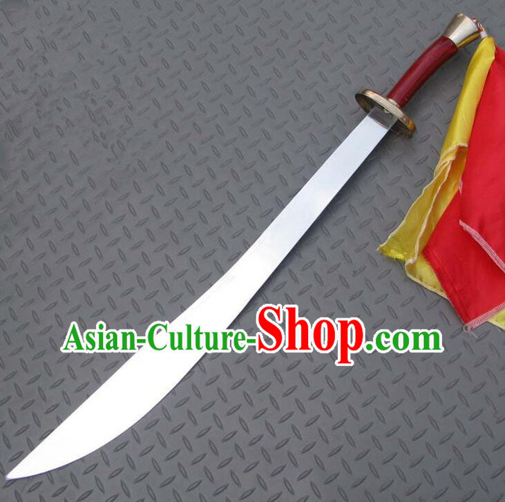 Chinese Stainless Steel Blade Top Handmade Wushu Blade Tai Chi Performance Broadsword
