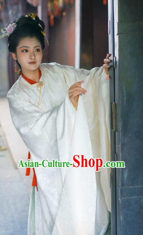 Chinese Ming Dynasty Historical Costume Ancient Noble Woman Hanfu Clothing Eight Famous Beauties of Qinhuai River Li Xiang Jun Dresses