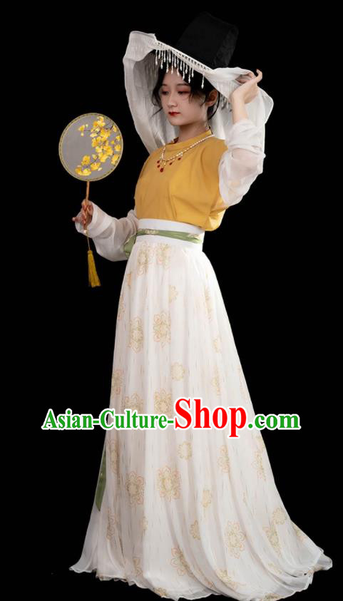Chinese Traditional Hanfu Dresses Ancient Court Lady Clothing Tang Dynasty Princess Garment Costumes