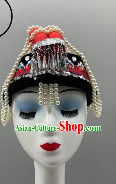 Chinese Ethnic Festival Hair Jewelry Ethnic Women Headwear She Nationality Dance Hat