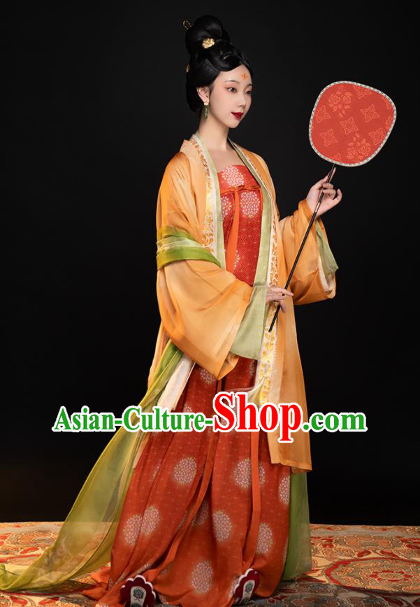 Chinese Ancient Palace Beauty Clothing Traditional Hanfu Ru Dresses Tang Dynasty Royal Princess Garment Costumes
