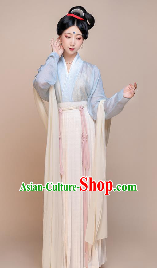 Chinese Ancient Palace Beauty Clothing Song Dynasty Noble Woman Garment Costumes Traditional Hanfu Dress