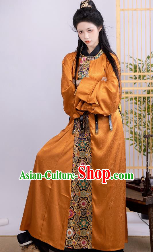 China Ancient Young Swordsman Clothing Traditional Design Brocade Hanfu Robe Tang Dynasty Costume for Women for Men