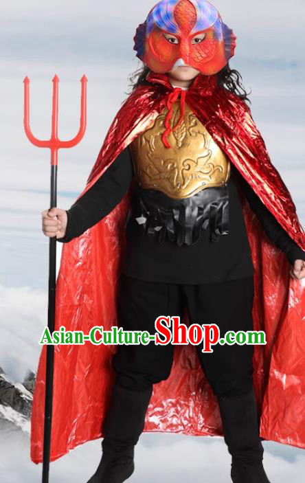 Halloween Cosplay Carp Goblin Costume China TV Series Journey to the West Fish Monster Clothing