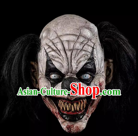 Top Cosplay Joker Prop Halloween Comic Mask Fancy Ball Horrific Clown Headwear