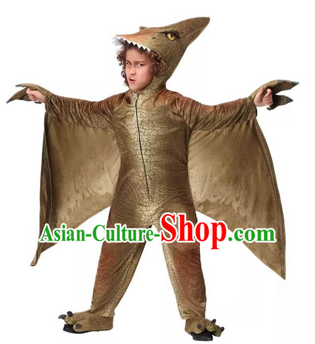 Children Cosplay Pterosaur Outfit Top Halloween Party Costume Stage Performance Dinosaur Clothing