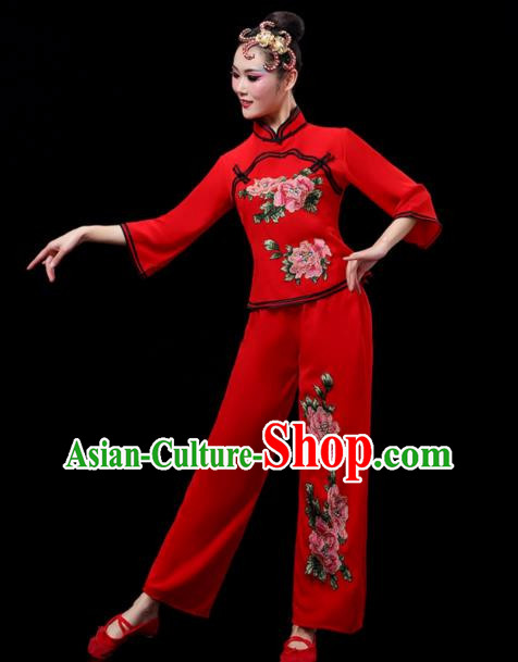 Ethnic Dance Costumes For Middle Aged And Elderly Women Fan Dance Performance Costumes Yangko Costumes Square Dance Suits