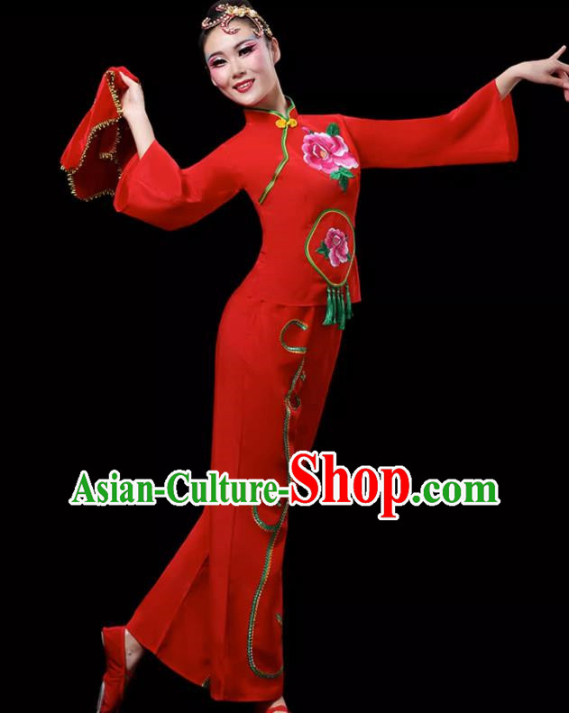 Ethnic Dance Costumes For Middle Aged And Elderly Women Fan Dance Performance Costumes Yangko Costumes Square Dance Suits