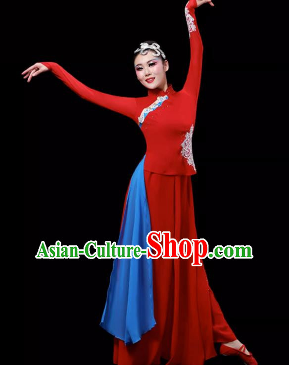 Jiuer Dance Costumes Fan Dance Costumes Yangko Costumes Red Sorghum Square Dance Costumes Art Test Classical Dance Costumes