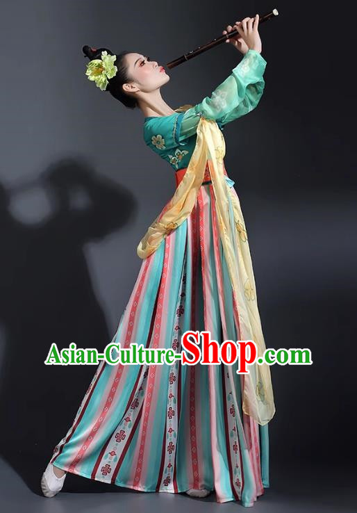 Classical Dance Costumes For Women Elegant Fantasy Chang An Dance Costumes Han And Tang Dance National Styles Dunhuang Dance Tao Li Cup Costumes