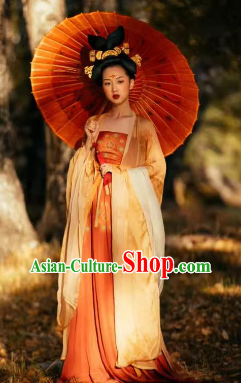 China Plus Size Hanfu Hezi Qun Tang Dynasty Princess Clothing Ancient Court Woman Costumes