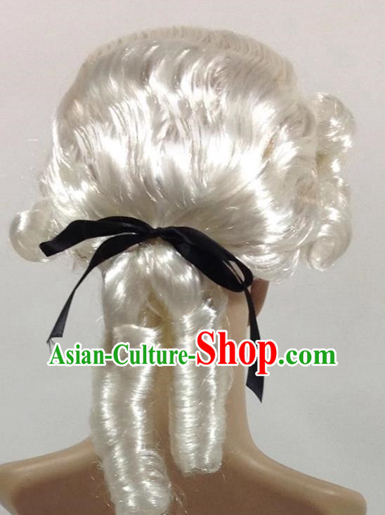 Stage Performance Performance Palace Wig Judge Lawyer Headgear Wig Men And Women Adults And Children Performance Props Wig