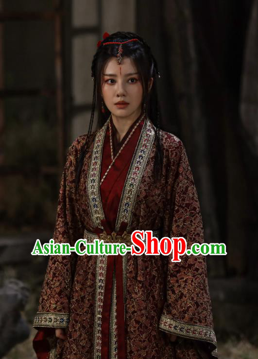 Mysterious Lotus Casebook China TV Series Swordswoman Jiao Liqiao Replica Clothing Ancient Saintess Costumes