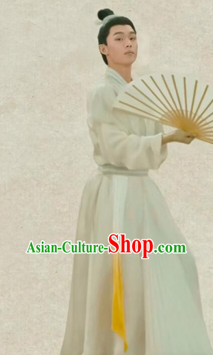 Chinese Classical Dance Clothing 2023 Spring Festival Gala Man Dance Costumes Ancient Scholar Garments