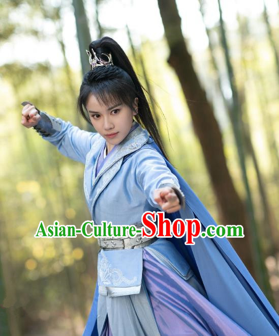 Chinese TV Series The Blood of Youth Sikong Qian Luo Garment Costumes Ancient Swordswoman Clothing