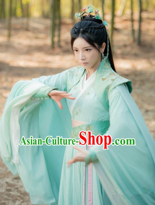 Chinese Ancient TV Series Young Lady Clothing The Blood of Youth Swordswoman Ye Ruo Yi Garment Costumes