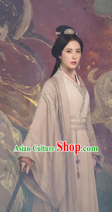 Chinese Ancient Noble Mistress Clothing TV Series Love Like The Galaxy Xiao Yuan Yi Dresses Han Dynasty Woman Historical Costumes