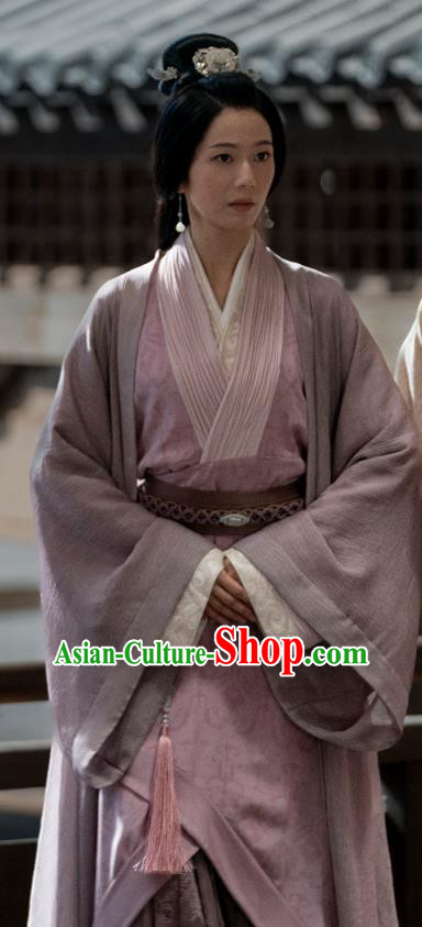 Chinese Han Dynasty Noble Woman Historical Costumes Ancient Aristocratic Mistress Clothing TV Series Love Like The Galaxy Garments