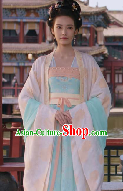 Chinese Song Dynasty Geisha Historical Costumes Ancient Beauty Clothing Drama A Dream of Splendor Zhang Hao Hao Dresses