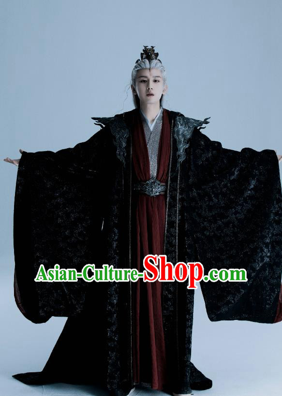 Chinese Drama Immortal Samsara Lord Ying Yuan Fashion Xian Xia TV Series Costume Ancient Swordsman King Black Clothing
