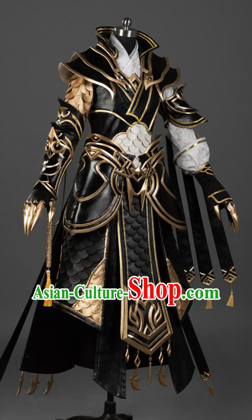 Top Handmade Cosplay Costumes Jian Xia Qing Yuan Online Cang Yun Young Hero Armor Complete Set