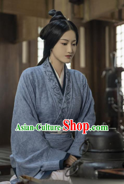Chinese TV Series Love Like The Galaxy Women Dress Han Dynasty Garment Costumes Ancient Female Civilian Clothing