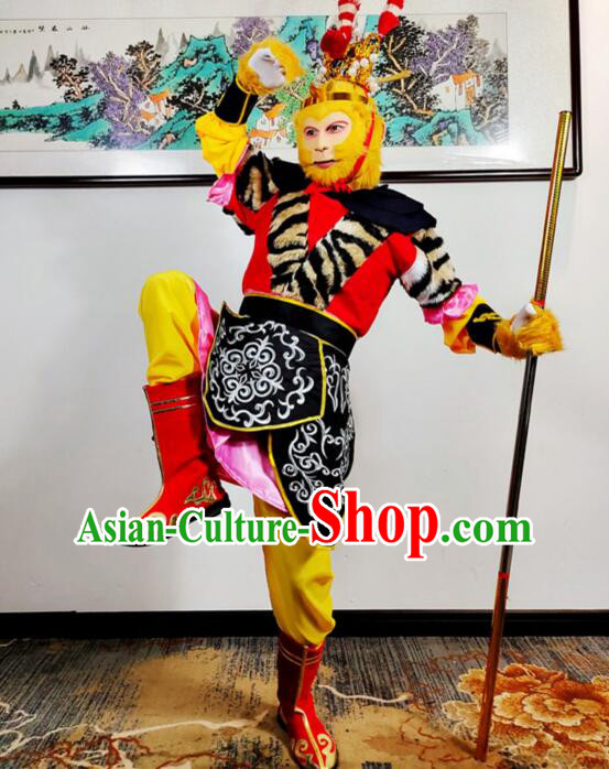 China Journey to the West Sun Wukong Outfit Beijing Opera Monkey King Costumes