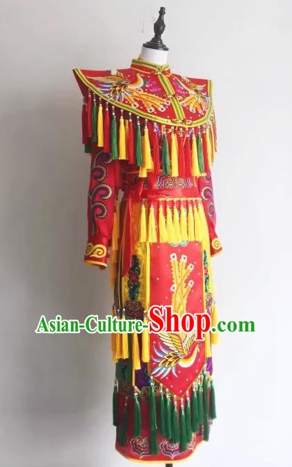 China Folk Dance God Clothing Immortal Priest Frock Fiesta Parade Master Embroidered Costumes