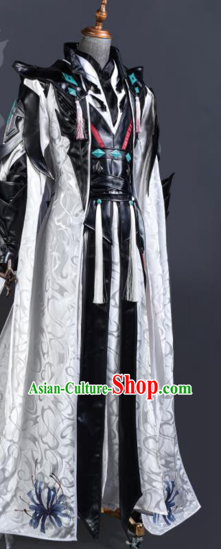 Top Jian Xia Qing Yuan Ling Xue Ge Clothing Ancient Swordsman Costumes Cosplay Young Hero Clothes