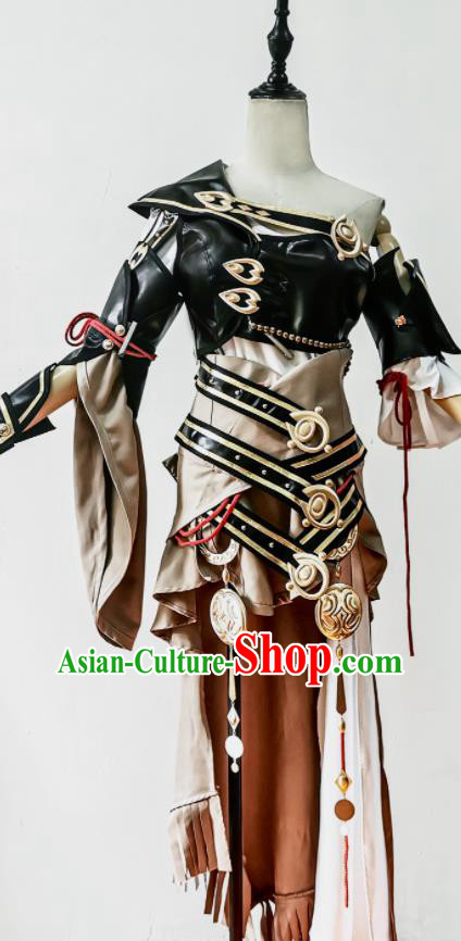 Top Cosplay Female Warrior Dress Jian Xia Qing Yuan Blade Woman Clothing Ancient Swordswoman Costumes