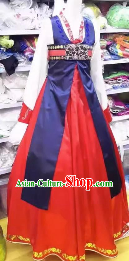 Korean Ethnic Costumes Dance Skirts Stage Performances