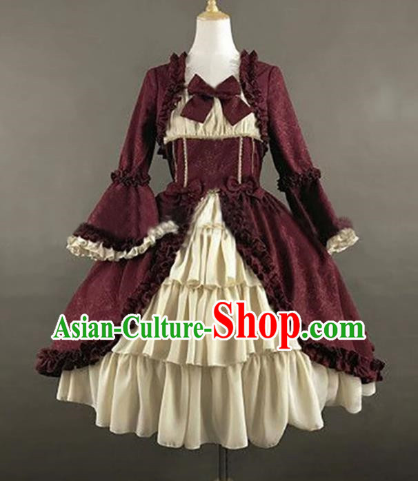 European Medieval Retro Gothic Court Short Dress For Women Suitable For Theatrical Performances Murder Mystery Detective Themed Events