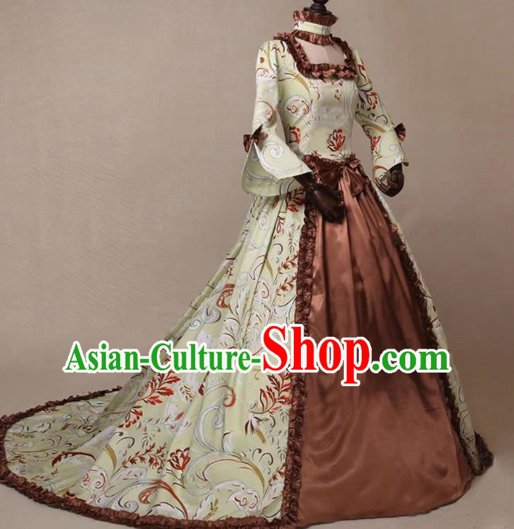 European Medieval Retro Noblewoman Formal Dress A Gown For Women Suitable For Stage Plays
