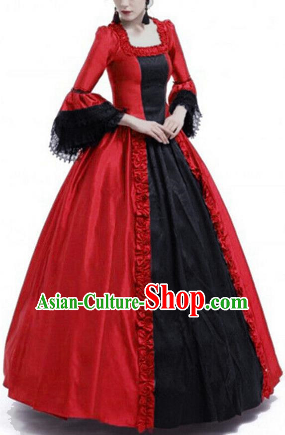 Cosplay European Medieval Noble Court Long Dress For Stage Plays Featuring European And American Retro Style Formal Evening Dresses For Women