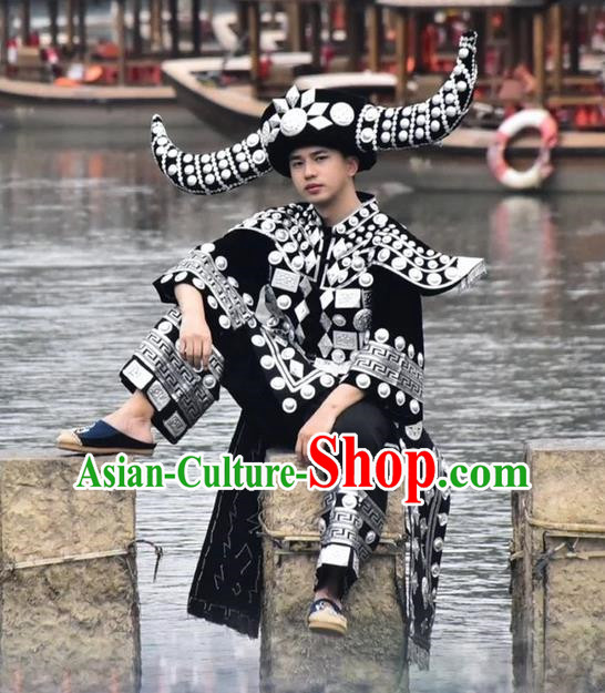 Miao Costumes Ethnic Minority Costumes Tourist Attractions Photo Boutique Male Miao King Suit