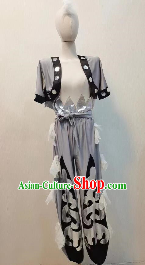 Wolf Totem Dance Mongolian National Dance Men Group Dance Stage Performance Costumes