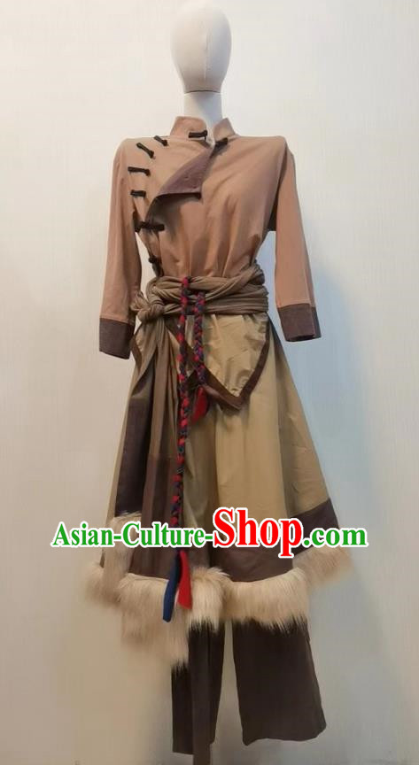 Ethnic Minority Snow Son Dance Performance Stage Costumes