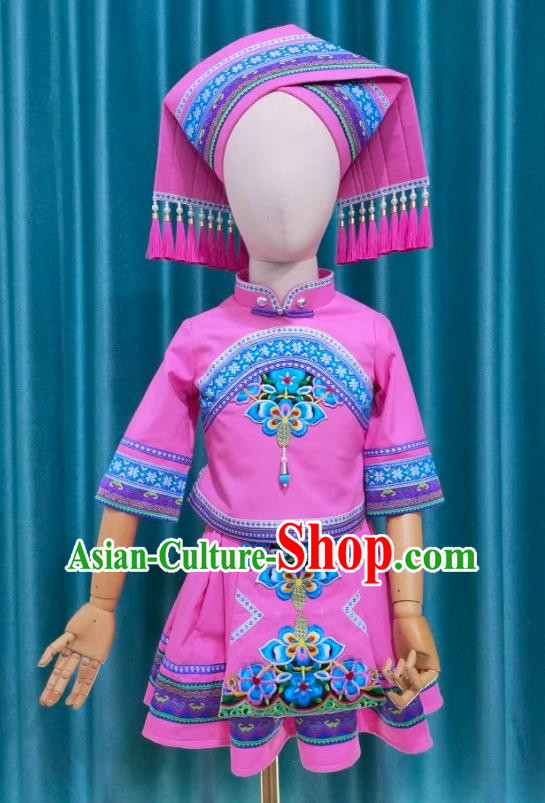 March Three Zhuang National Costume Girls Skirt Suit