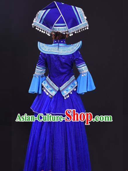 Zhuang Costumes Male And Female Hosts Costumes Solo Performance Costumes Big Swing Skirts