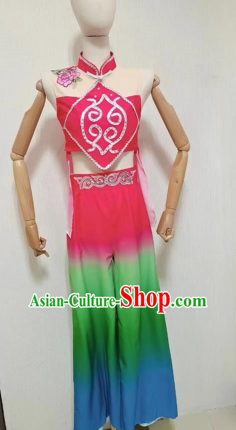 National Dance Performance Costume Stage Performance Costume Handkerchief Dance Fan Dance