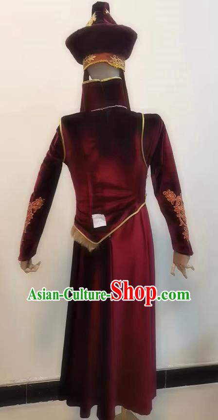 Tibetan Ethnic Minorities Upside Down Dance Costume Dance Drama Zhaojun Out Of The Fortress Dance Excerpt Dance Performance Costume