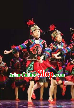 Children Dance Costumes Children Day Children Performance Costumes Yi Nationality Costumes