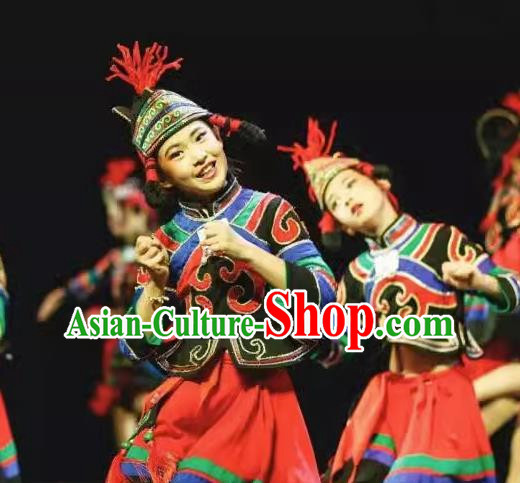Children Dance Costumes Children Day Children Performance Costumes Yi Nationality Costumes